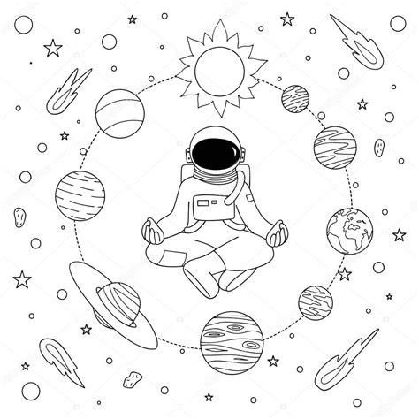 Elementos del sistema solar para colorear | espacio: Dibujar Fácil con este Paso a Paso, dibujos de Un Plano En El Espacio, como dibujar Un Plano En El Espacio paso a paso para colorear