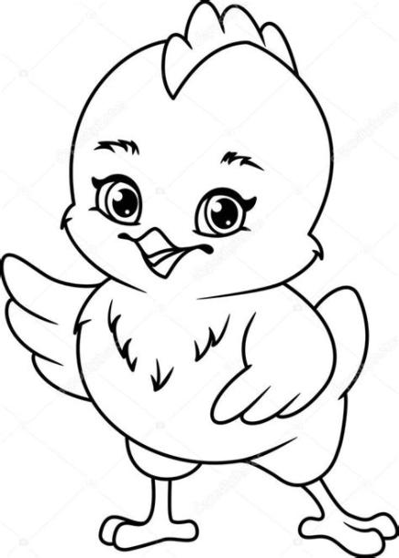 Imágenes: pollo para colorear | Página Para Colorear: Aprender como Dibujar Fácil, dibujos de Un Pollo, como dibujar Un Pollo para colorear e imprimir