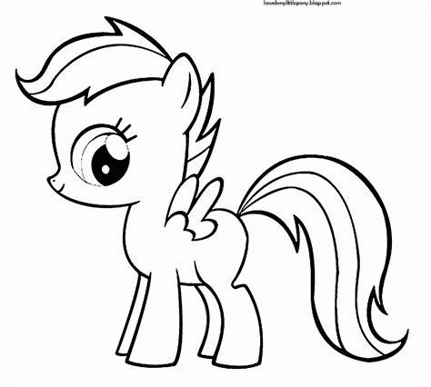 My Little Pony: Dibujos para colorear de Scootaloo de My: Aprender a Dibujar y Colorear Fácil con este Paso a Paso, dibujos de Un Poni, como dibujar Un Poni para colorear e imprimir