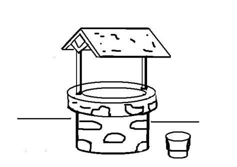 Dibujos del cuidado del agua para colorear el 22 de marzo: Aprende a Dibujar y Colorear Fácil con este Paso a Paso, dibujos de Un Pozo De Agua, como dibujar Un Pozo De Agua para colorear e imprimir