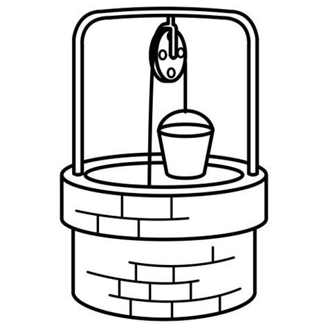 Dibujos del cuidado del agua para colorear el 22 de marzo: Dibujar Fácil con este Paso a Paso, dibujos de Un Pozo De Agua, como dibujar Un Pozo De Agua paso a paso para colorear