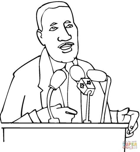 Dibujo de Martin Luther King para colorear | Dibujos para: Aprende a Dibujar Fácil con este Paso a Paso, dibujos de Un Presidente, como dibujar Un Presidente para colorear