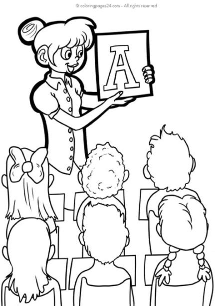Profesores 9 | Dibujos para Colorear 24: Aprende como Dibujar y Colorear Fácil con este Paso a Paso, dibujos de Un Profesor Para Niños, como dibujar Un Profesor Para Niños para colorear