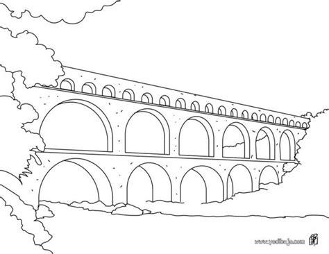 Coloriage Pont facile dessin gratuit à imprimer: Dibujar y Colorear Fácil, dibujos de Un Puente Sencillo, como dibujar Un Puente Sencillo para colorear e imprimir