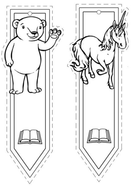 punto de libro unicornio » NinosPekes: Dibujar Fácil, dibujos de Un Punto De Libro, como dibujar Un Punto De Libro para colorear