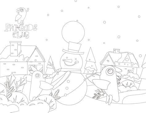 Dibujo para colorear: «Puput y la nieve» | Fankids Club: Dibujar y Colorear Fácil con este Paso a Paso, dibujos de Un Puput, como dibujar Un Puput para colorear