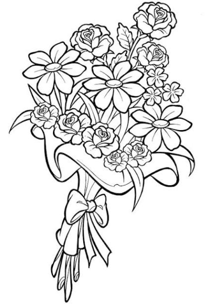 COLOREAR RAMOS DE FLORES – Dibujos para colorear: Aprende como Dibujar Fácil con este Paso a Paso, dibujos de Un Ramo De Flores Para Niños, como dibujar Un Ramo De Flores Para Niños paso a paso para colorear
