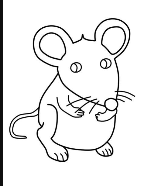Desenhos para Colorir pintar e imprimir: Aprende a Dibujar Fácil, dibujos de Un Rato, como dibujar Un Rato para colorear