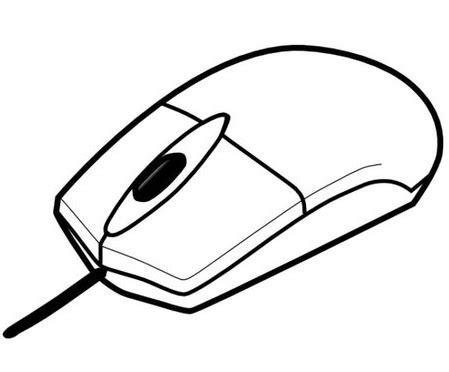 RATONES DE ORDENADOR PARA COLOREAR – Dibujos para colorear: Dibujar Fácil con este Paso a Paso, dibujos de Un Raton De Ordenador, como dibujar Un Raton De Ordenador para colorear e imprimir