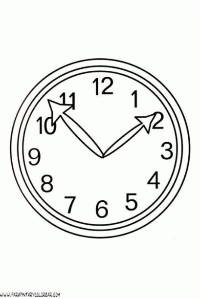Reloj Para Colorear | Clock. Analog clock. Coloring pages: Aprende a Dibujar Fácil, dibujos de Un Reloj En Word, como dibujar Un Reloj En Word para colorear e imprimir