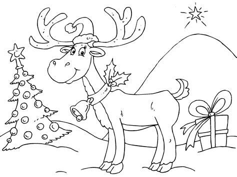 Reno de navidad para imprimir | ParaCOLOREAR.net: Aprende como Dibujar y Colorear Fácil con este Paso a Paso, dibujos de Un Reno De Navidad Para Niños, como dibujar Un Reno De Navidad Para Niños para colorear