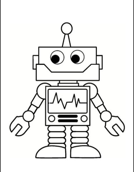 Dibujos de Robot Para Colorear - Para Colorear: Aprender como Dibujar Fácil con este Paso a Paso, dibujos de Un Robot Para Niños, como dibujar Un Robot Para Niños para colorear e imprimir
