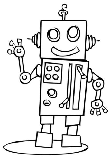 Dibujos de Robot Para Colorear - Para Colorear: Aprende como Dibujar y Colorear Fácil con este Paso a Paso, dibujos de Un Robot Para Niños, como dibujar Un Robot Para Niños paso a paso para colorear
