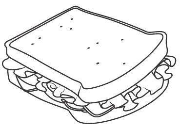 sandwich coloring pages - Búsqueda de Google | Dibujos: Dibujar Fácil con este Paso a Paso, dibujos de Un Sandwich, como dibujar Un Sandwich para colorear e imprimir