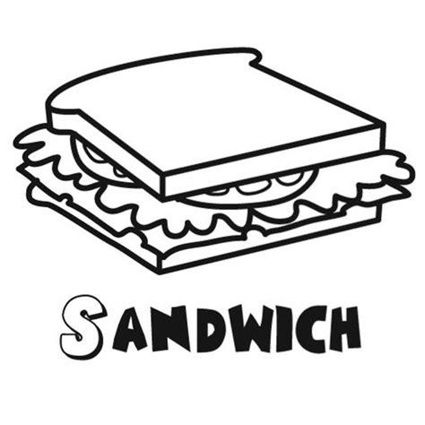 Dibujo de sándwich para colorear: Dibujar y Colorear Fácil con este Paso a Paso, dibujos de Un Sandwich, como dibujar Un Sandwich para colorear