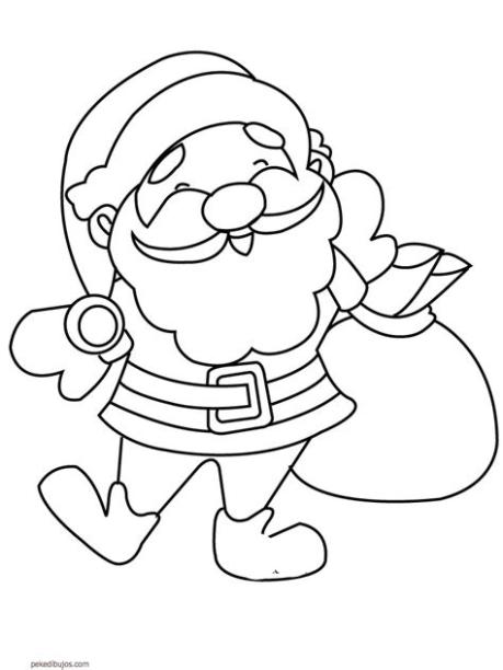 Dibujos de Santa Claus para colorear: Aprende a Dibujar y Colorear Fácil con este Paso a Paso, dibujos de Un Santa, como dibujar Un Santa paso a paso para colorear