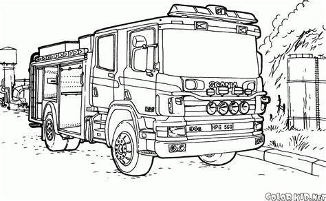 Camión de bomberos Scania en 2020 | Camion de bomberos: Dibujar y Colorear Fácil, dibujos de Un Scania, como dibujar Un Scania paso a paso para colorear