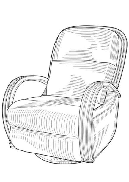 Dibujo para colorear sillón - Img 19104: Dibujar y Colorear Fácil con este Paso a Paso, dibujos de Un Sillon En Perspectiva, como dibujar Un Sillon En Perspectiva paso a paso para colorear