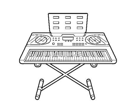Dibujo de Piano sintetizador para Colorear - Dibujos.net: Dibujar Fácil, dibujos de Un Sintetizador, como dibujar Un Sintetizador para colorear e imprimir