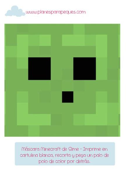 Manualidades Archives - Planes para Peques.com: Aprender a Dibujar Fácil, dibujos de Un Slime De Minecraft, como dibujar Un Slime De Minecraft para colorear e imprimir