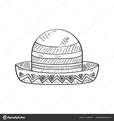 Imágenes: sombrero de charro para colorear | Bosquejo del: Aprende a Dibujar Fácil con este Paso a Paso, dibujos de Un Sombrero De Charro, como dibujar Un Sombrero De Charro para colorear