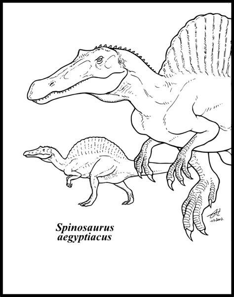 Dibujos de Spinosaurus para colorear. Descargar o imprimir: Aprender a Dibujar Fácil, dibujos de Un Spinosaurus, como dibujar Un Spinosaurus paso a paso para colorear