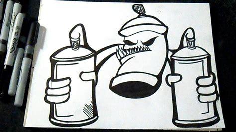 Cómo dibujar un aerosol con Latas de spray Graffiti: Aprende como Dibujar y Colorear Fácil con este Paso a Paso, dibujos de Un Spray De Graffiti, como dibujar Un Spray De Graffiti para colorear