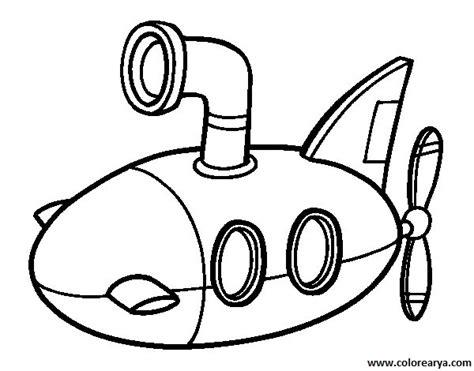 Dibujos para colorear y pintar para los niños: Aprende como Dibujar Fácil, dibujos de Un Submarino, como dibujar Un Submarino paso a paso para colorear