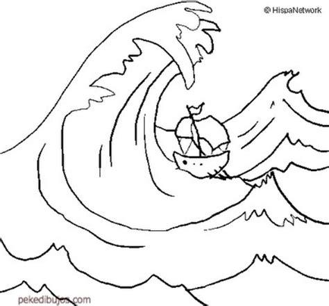 Dibujos de maremoto o tsunami para colorear: Dibujar y Colorear Fácil con este Paso a Paso, dibujos de Un Sunami, como dibujar Un Sunami paso a paso para colorear