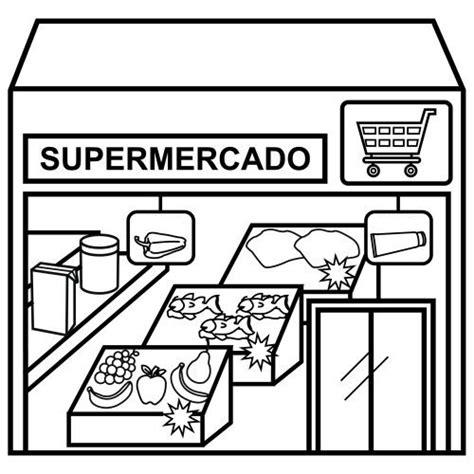 Cómo dibujar Un Supermercado Para Niños 】 Paso a Paso Muy Fácil 2023 -  Dibuja Fácil