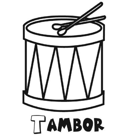 Dibujo para colorear de un tambor: Aprender como Dibujar y Colorear Fácil, dibujos de Un Tambor, como dibujar Un Tambor paso a paso para colorear