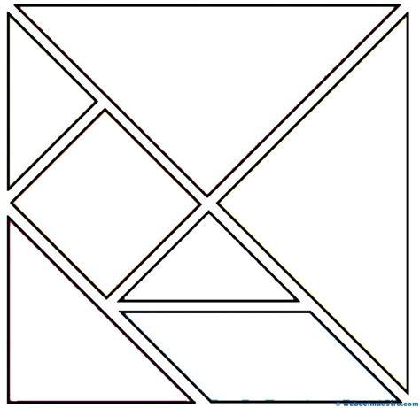 Piezas tangram para colorear-2 - Web del maestro: Dibujar Fácil con este Paso a Paso, dibujos de Un Tangram, como dibujar Un Tangram paso a paso para colorear