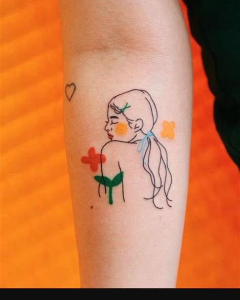Silueta mujer entre flores por Nawon Take My Muse: Aprender como Dibujar Fácil, dibujos de Un Tatuaje En La Piel, como dibujar Un Tatuaje En La Piel para colorear e imprimir