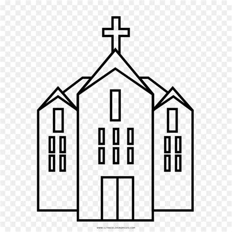 Libro Para Colorear. Dibujo. La Iglesia imagen png: Aprender como Dibujar Fácil, dibujos de Un Templo, como dibujar Un Templo paso a paso para colorear