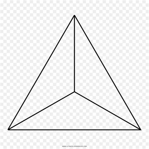 Tetraedro. Triángulo. Dibujo imagen png - imagen: Aprende a Dibujar y Colorear Fácil, dibujos de Un Tetraedro Regular, como dibujar Un Tetraedro Regular paso a paso para colorear