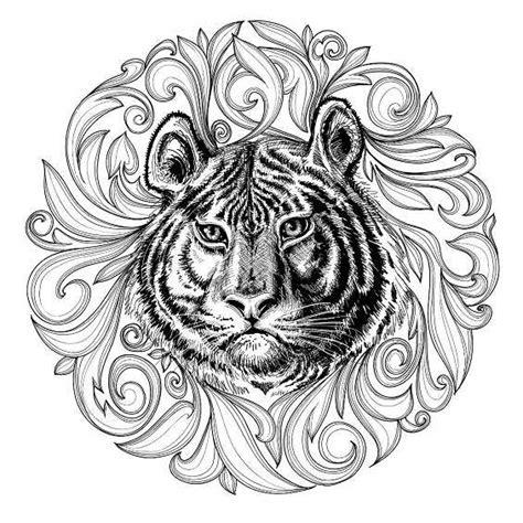 Mandalas de Tigres Para Colorear - Mandalas Para Colorear: Dibujar y Colorear Fácil con este Paso a Paso, dibujos de Un Tigre Dificil, como dibujar Un Tigre Dificil para colorear