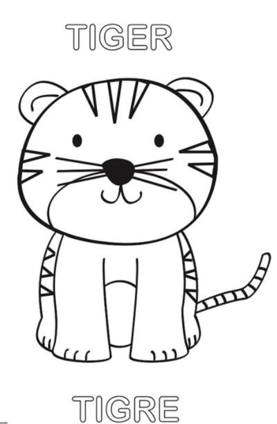 Pin en Actividades para niños: Aprender como Dibujar y Colorear Fácil, dibujos de Un Tigre Pequeño, como dibujar Un Tigre Pequeño para colorear e imprimir