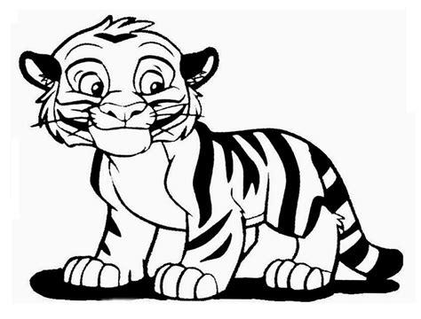 Dibujos de Tigre Bebé para Colorear. Pintar e Imprimir: Aprender a Dibujar y Colorear Fácil, dibujos de Un Tigre Sentado, como dibujar Un Tigre Sentado para colorear