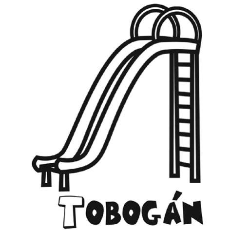 Dibujo para colorear de un tobogán: Dibujar Fácil, dibujos de Un Tobogan, como dibujar Un Tobogan para colorear