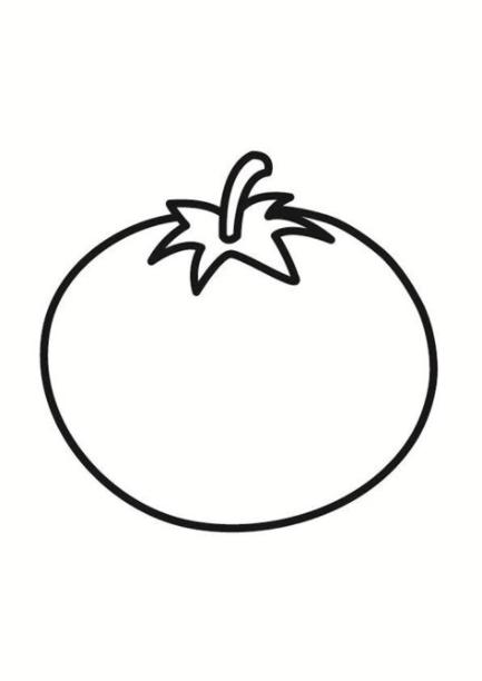 Dibujo para colorear tomate - Dibujos Para Imprimir Gratis: Aprender como Dibujar Fácil, dibujos de Un Tomate, como dibujar Un Tomate paso a paso para colorear