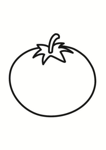 Dibujo para colorear tomate | Dibujos para colorear: Aprender como Dibujar y Colorear Fácil con este Paso a Paso, dibujos de Un Tomate Canario, como dibujar Un Tomate Canario para colorear e imprimir