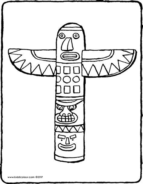 un tótem - kiddicolour: Dibujar Fácil, dibujos de Un Totem, como dibujar Un Totem para colorear e imprimir