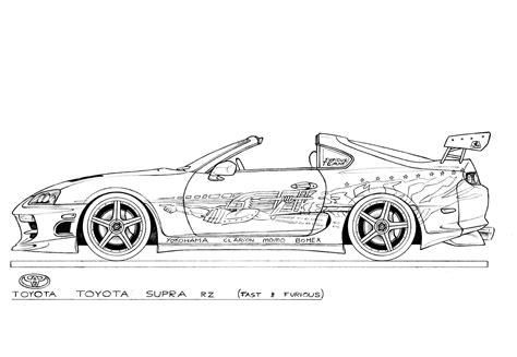 Dibujos de Toyota Para Colorear | Dibujos para niños: Aprender a Dibujar Fácil, dibujos de Un Toyota Supra, como dibujar Un Toyota Supra para colorear e imprimir