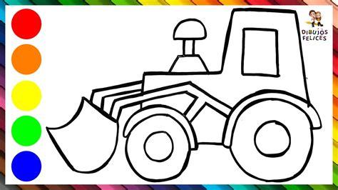 Dibuja Y Colorea Un Tractor De Colores 🚜🎨🖌: Aprende a Dibujar y Colorear Fácil con este Paso a Paso, dibujos de Un Tractor Para Niños, como dibujar Un Tractor Para Niños paso a paso para colorear