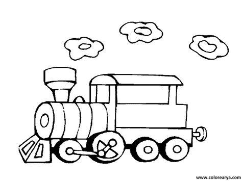 Dibujos para colorear y pintar para los niños: Aprende como Dibujar y Colorear Fácil con este Paso a Paso, dibujos de Un Tren De Vapor, como dibujar Un Tren De Vapor para colorear