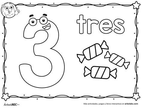 Número 3 para colorear | Árbol ABC: Aprender como Dibujar Fácil con este Paso a Paso, dibujos de Un Tres, como dibujar Un Tres para colorear