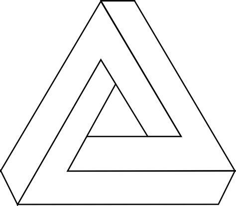 Clipart - Impossible Triangle: Dibujar Fácil, dibujos de Un Triángulo Imposible, como dibujar Un Triángulo Imposible para colorear