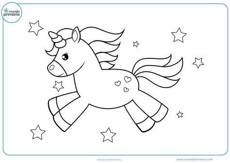 Dibujos de unicornios para Colorear - Mundo Primaria: Dibujar Fácil, dibujos de Un Unicornio Para Niños, como dibujar Un Unicornio Para Niños paso a paso para colorear