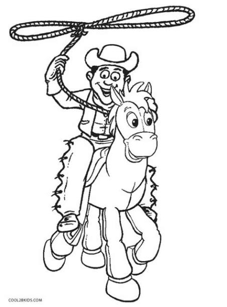 Dibujos de Vaquero para colorear - Páginas para imprimir: Dibujar Fácil, dibujos de Un Vaquero, como dibujar Un Vaquero para colorear e imprimir