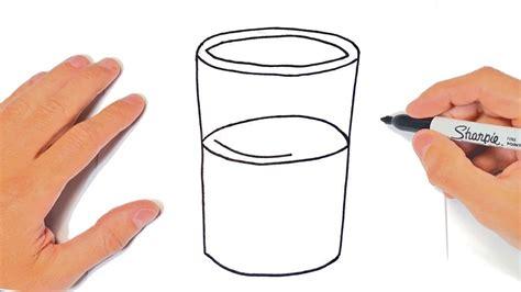 Cómo dibujar un Vaso de Agua Paso a Paso y fácil - YouTube: Aprende como Dibujar y Colorear Fácil con este Paso a Paso, dibujos de Un Vaso En 3D, como dibujar Un Vaso En 3D paso a paso para colorear
